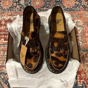 SOLDDDDDDDDD RARE!!!! NWT animal print fur Dr. Martens 1461, Moc Toe shoes
